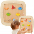Montessori Natural Sensory Wall Activity Panels - Pinball Game