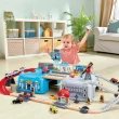 Hape City Train Bucket Set with girl