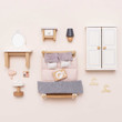 Le Toy Van Deluxe Dolls House Furniture Set - Master Bedroom 