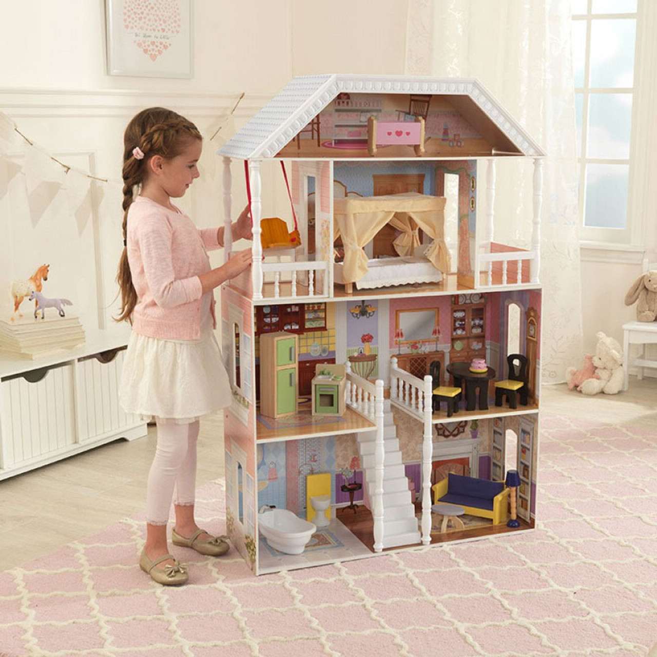 cheap kidkraft dollhouse