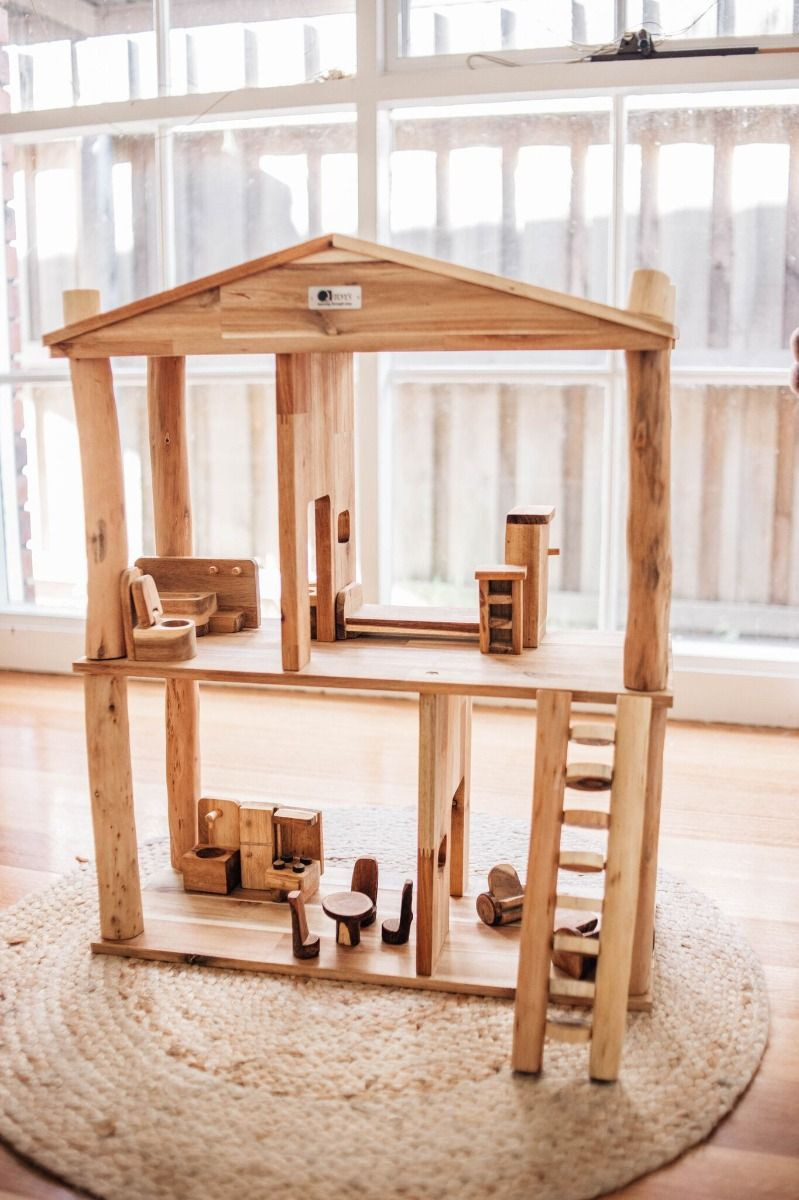 QToys Eco Wooden Dollhouse on Sale! Fast Shipping Aus Wide