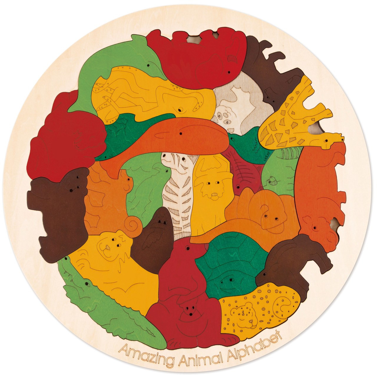 George Luck Amazing Animal Alphabet Puzzle On Sale Amazing Kids Wooden Puzzles