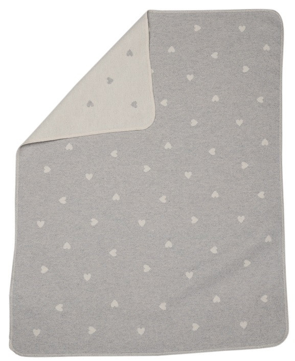 David Fussenegger Eco Bassinet Blanket - Light Green Splashes