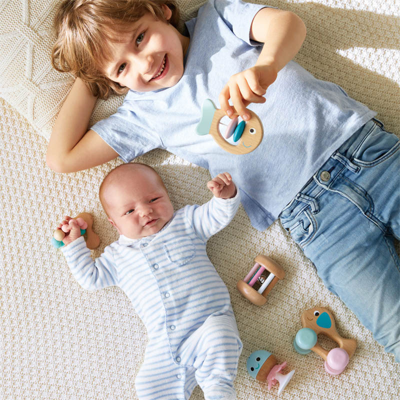Hape Multi Stage Baby Rattle & Teething Sensory Gift Set on Sale ...
