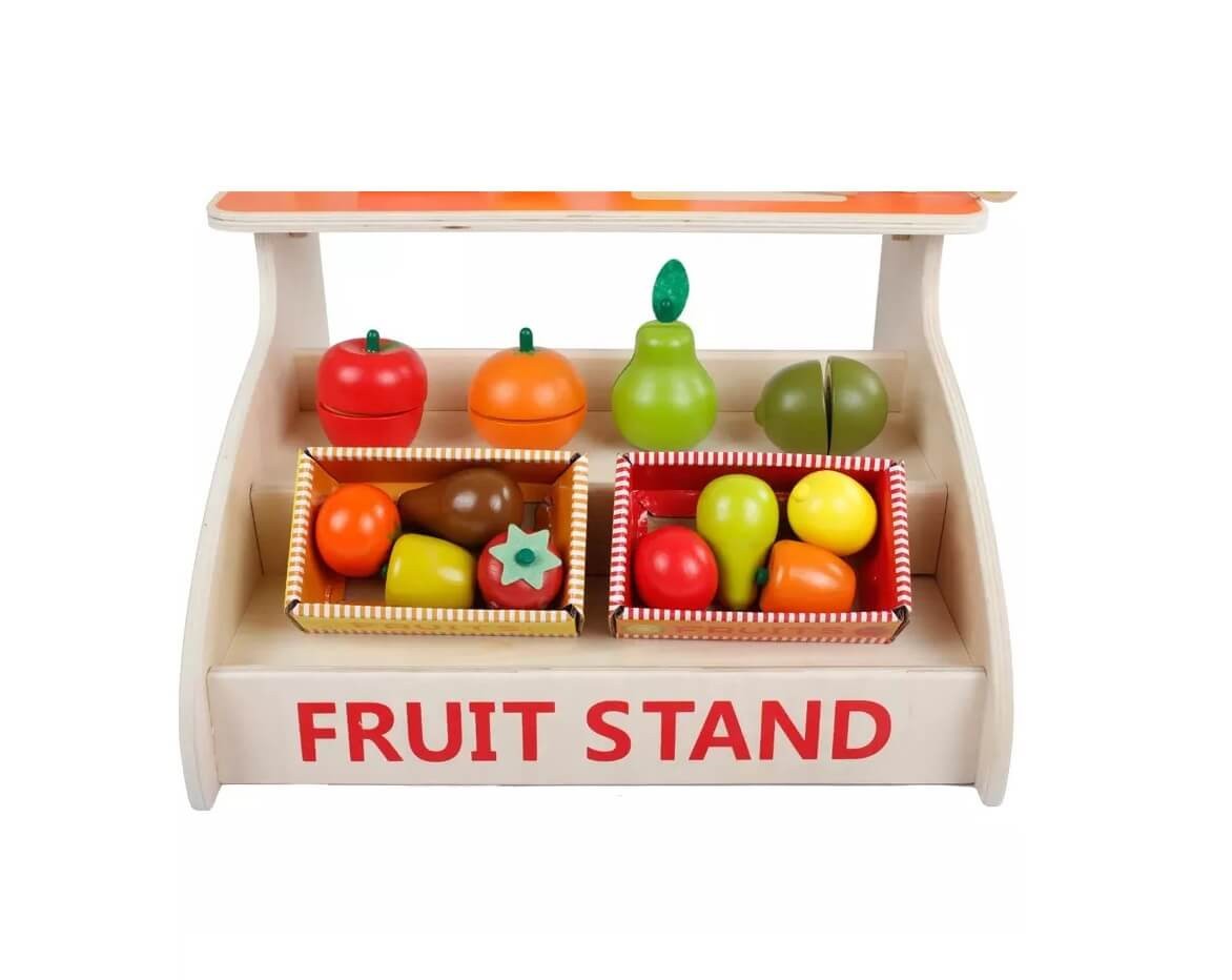 Wooden Toy Fruit Stand Market Fast Australia Wide Shipping!