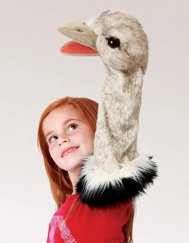 Stoat Puppet Folkmanis Ostrich Stage Puppet on Sale!