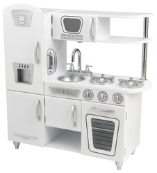 white retro play kitchen