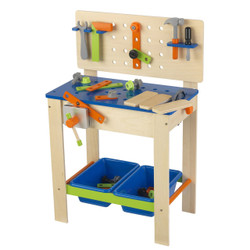 toy workbench and tool set