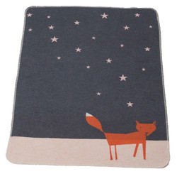 David Fussenegger Juwel Bassinet Blanket - Grey Night Fox