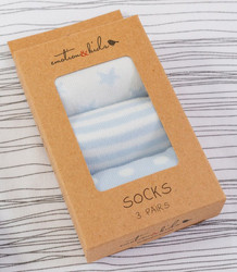emotion and kids Blue Spot and Star Baby Sock Set 