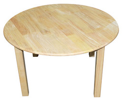 qtoys rubberwood round table