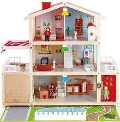 hape geometric dollhouse