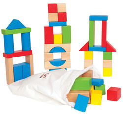 Hape Maple Block Set - 50 Pcs