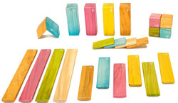 Tegu Magnetic Wooden Block - 24 Piece Tints Set