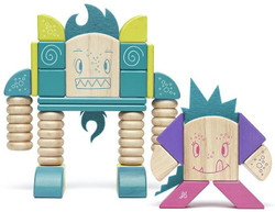 Tegu Sticky Monsters Magentic Block Set - Beans and Tumtum