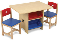 Kidkraft Star Table & 2 Chair Set - Primary