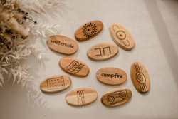 Qtoys Aboriginal Symbol wooden stones
