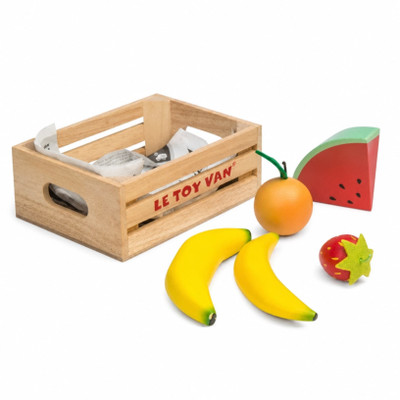 le toy van honeybake wooden fruit crate