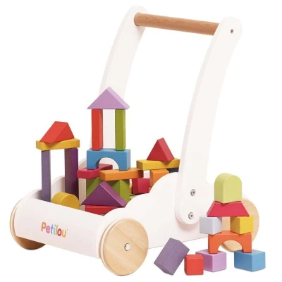  Le Toy Van Rainbow Cloud Baby Walker with Blocks