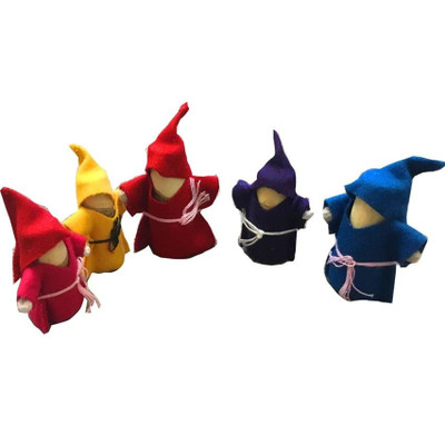 Wooden Gnomes Set of 5