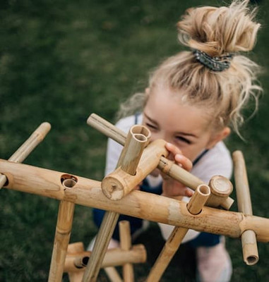 Qtoys Outdoor Construction  Bamboo Building Set