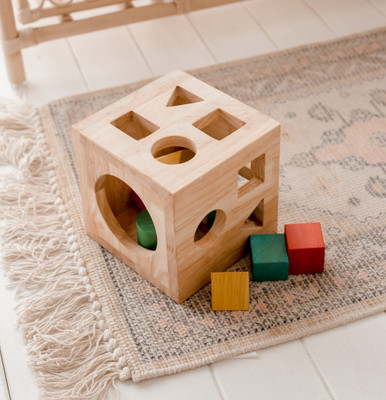 qtoys wooden shape sorter