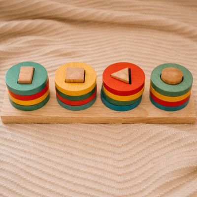 qtoys stacking geometry shape sorter