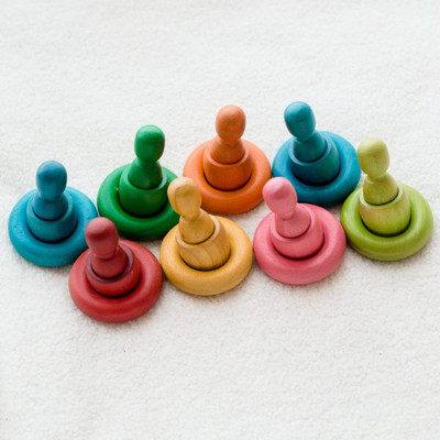 qtoys rainbow grapat like cups rings