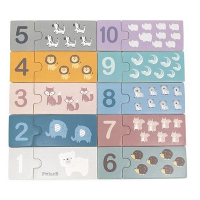 PolarB Number Puzzles matching pieces