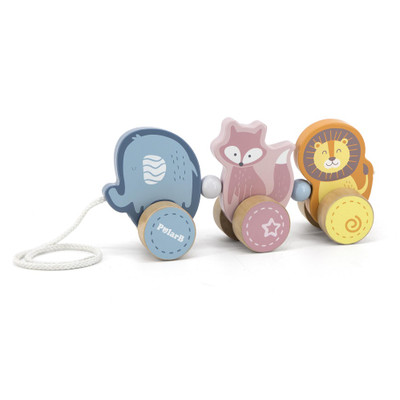 polarb pull along animal toy