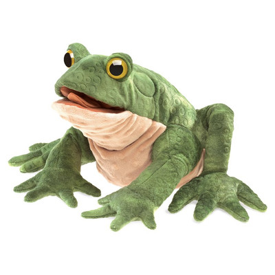 Folkmanis Green Toad Puppet