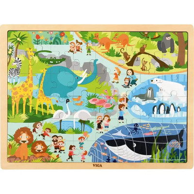 Viga Jigsaw Puzzle 48pc - Zoo