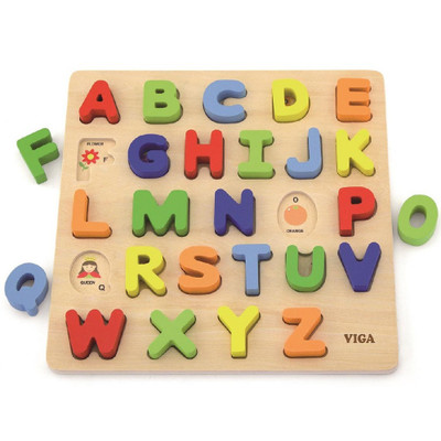 Viga Block Puzzle Alphabet Upper Case