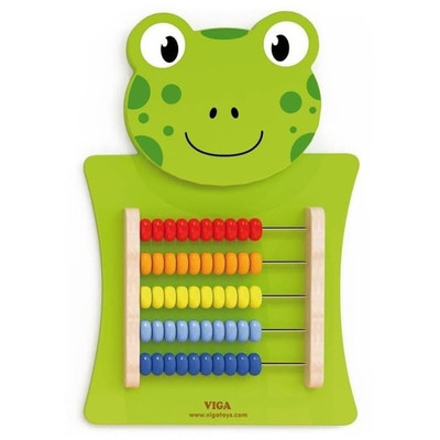 viga wall toy frog abacus
