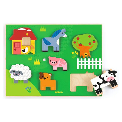 Djeco Farm Story Wooden Puzzle - image 2