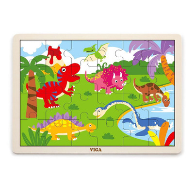 Viga 24 Pc Dinosaur Puzzle - full picture