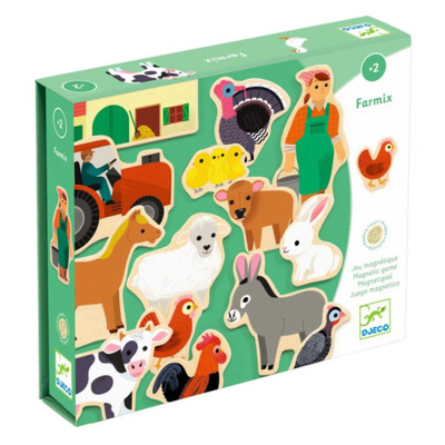 djeco magnetic farm set