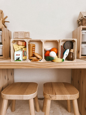 fun factory pretend play food crate sets