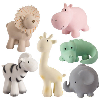 Tikiri Zoo Animals Set of 6