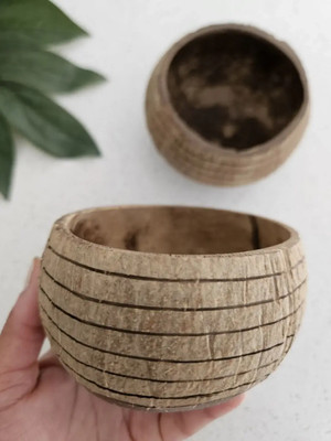 Qtoys Horizon Pattern Coconut Bowl 1