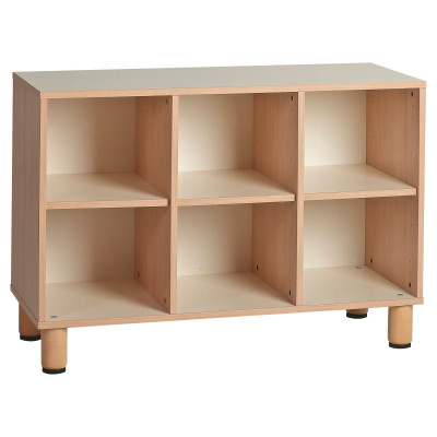 GAM Montessori 6 Cube Wide Shelf