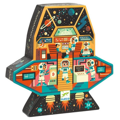 Djeco Space Station 54pc Silhouette Puzzle