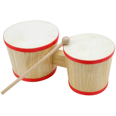 kids wooden bongo drums