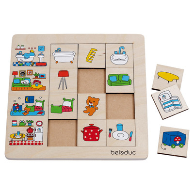 Beleduc Match & Sort Puzzle - Our Home 