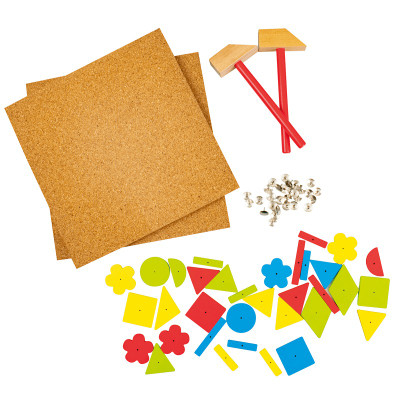 Beleduc Martello Hammer & Nail Cork Board Set 2