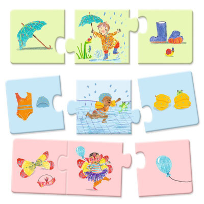 Djeco My Daily Life Trio Puzzle