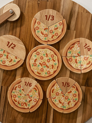 Qtoys Pizza Fraction Learning Kit