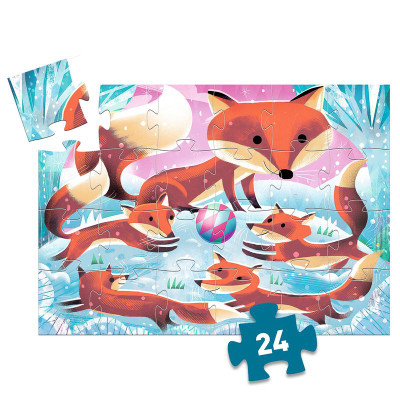 Djeco Little Fox 24pc Silhouette Puzzle
