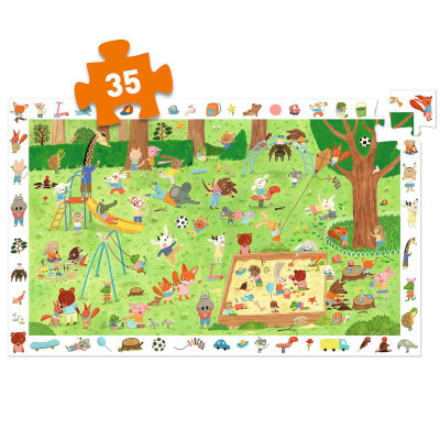 Djeco Little Friends Garden 35pc Obervation Puzzle