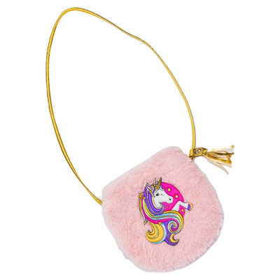 Great Pretenders Fluffy Pink Unicorn Petite Purse - image 2